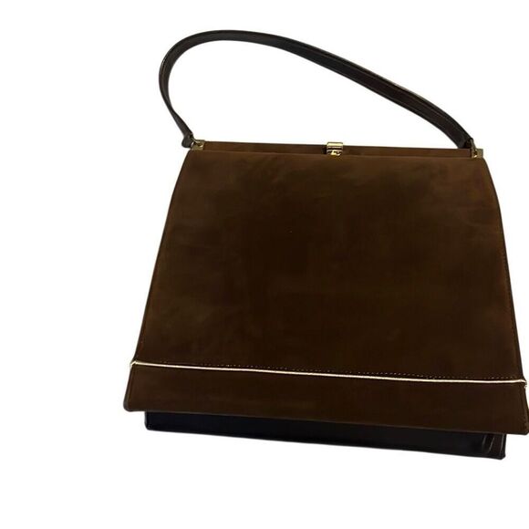 Vintage chocolate brown Naturalizer handbag - Picture 2 of 6